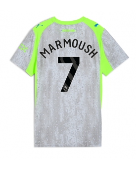 Billige Fotballdrakt Manchester City Omar Marmoush #7 Replika Tredjedrakt Dame 2025-26 Kortermet Billige Fotballdrakt Manchester City Omar Marmoush #7 Replika Tredjedrakt Dame 2025-26 Kortermet